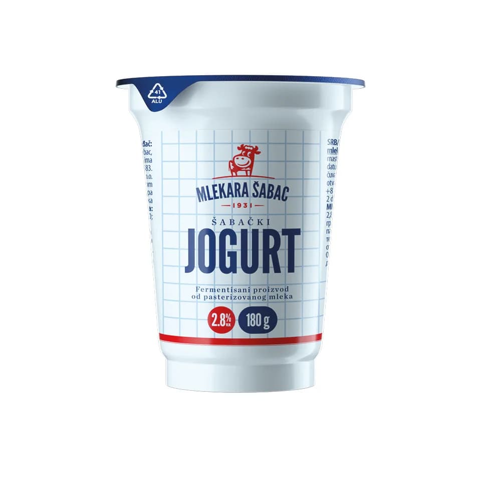 ŠABAČKI JOGURT 2,8%mm 180g