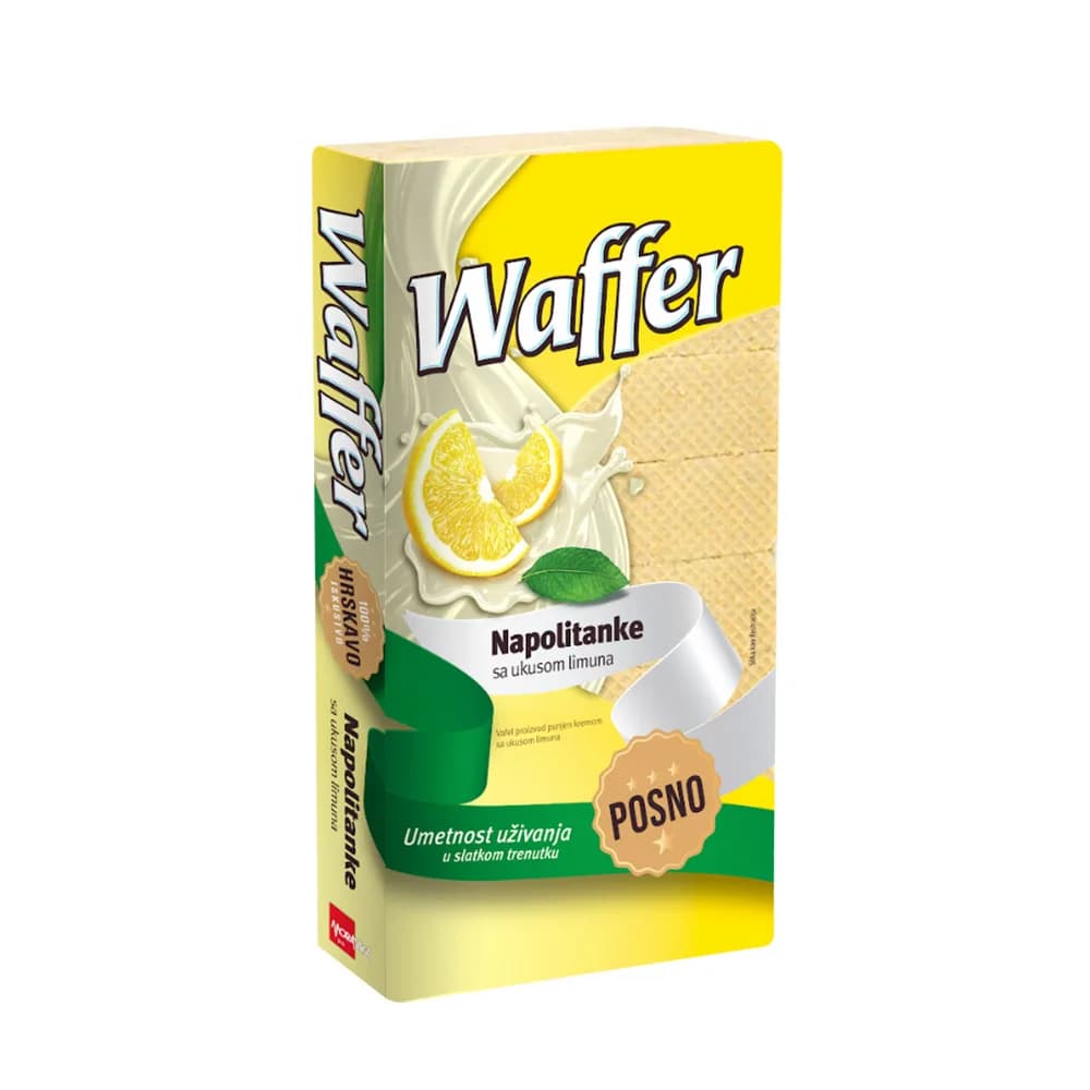 Waffer napolitanke sa ukusom limuna 400g
