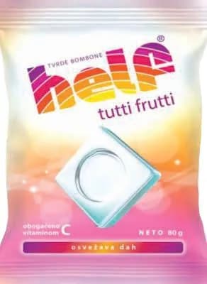 Helf tvrdi bonbon tuti fruti 80g