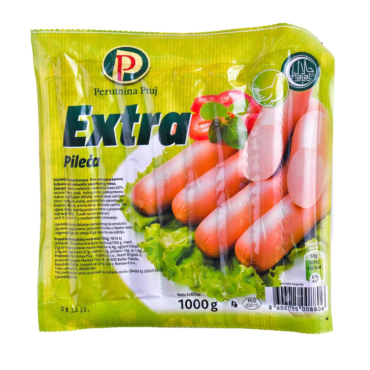 Extra viršla Perutnina 1kg