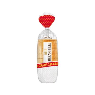Hleb beli rezani 400g+100g