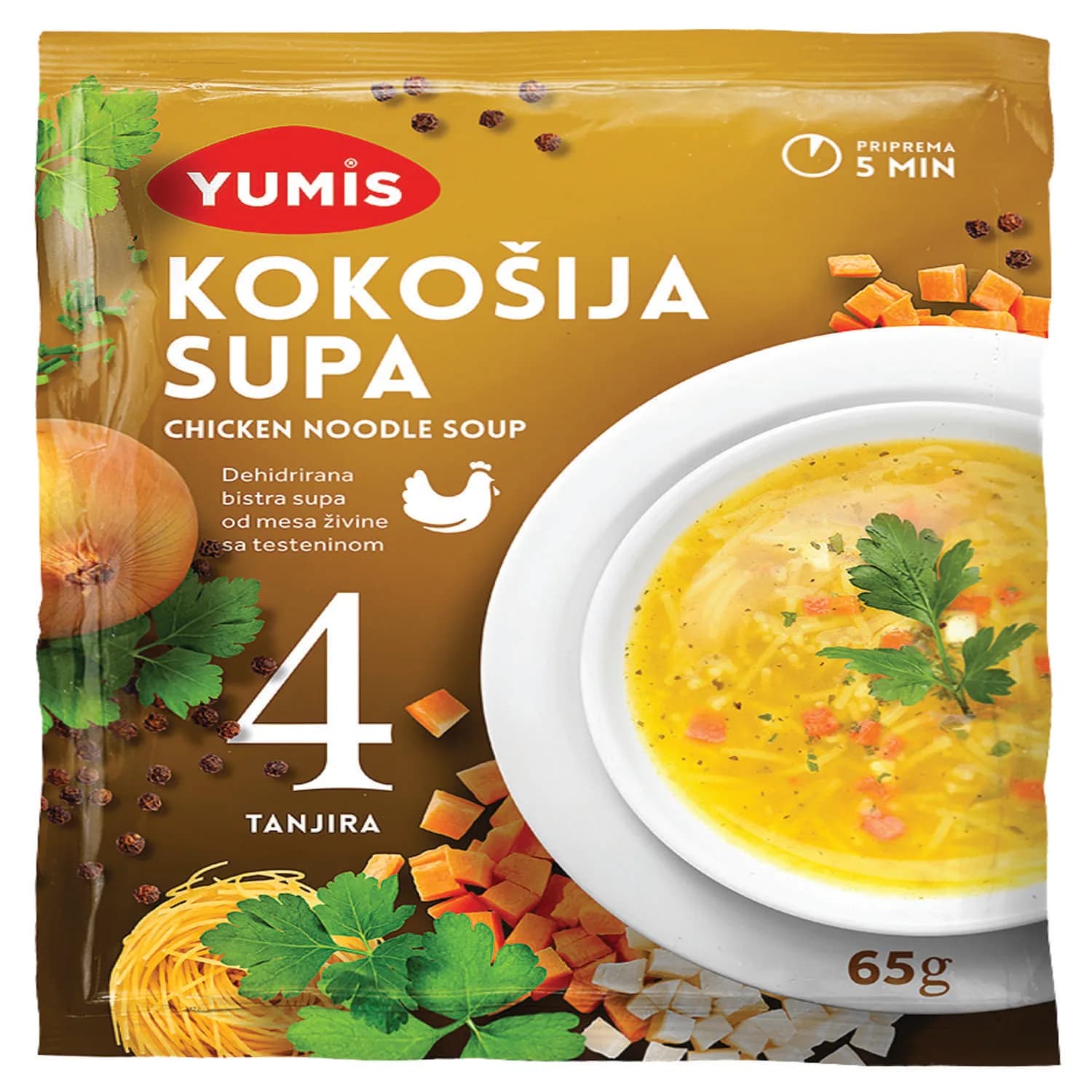 Yumis supa kokošija 65g
