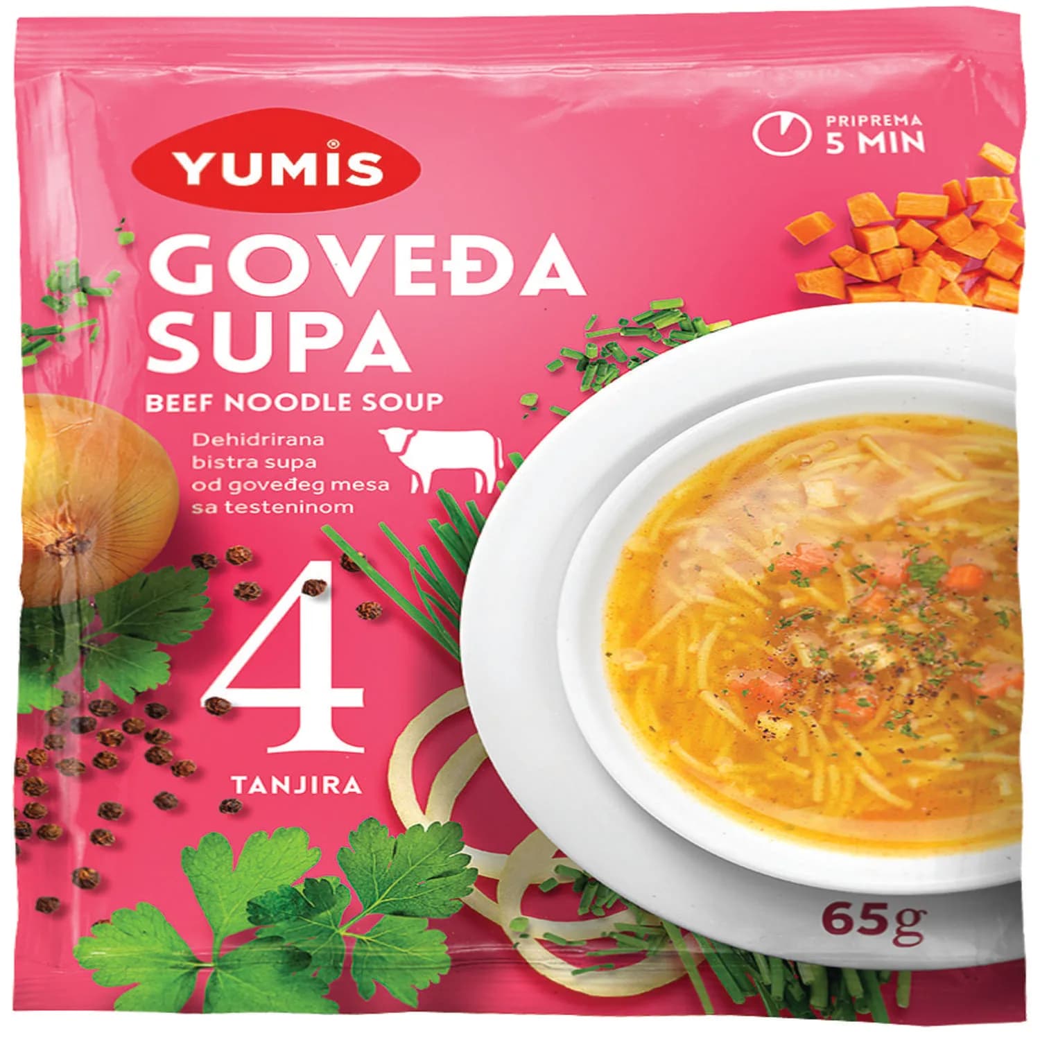 Yumis supa goveđa 65g — Kokamar market Beograd
