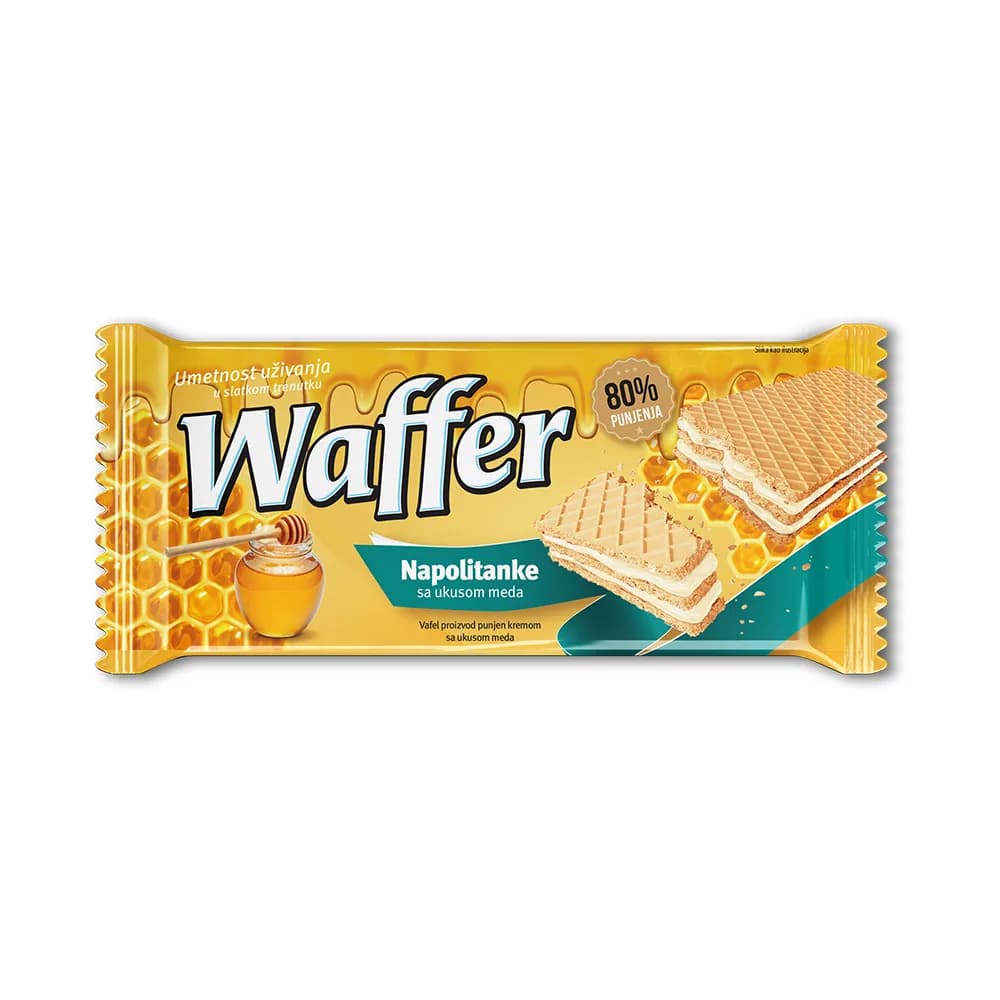 Waffer napolitanke sa ukusom limuna 170g