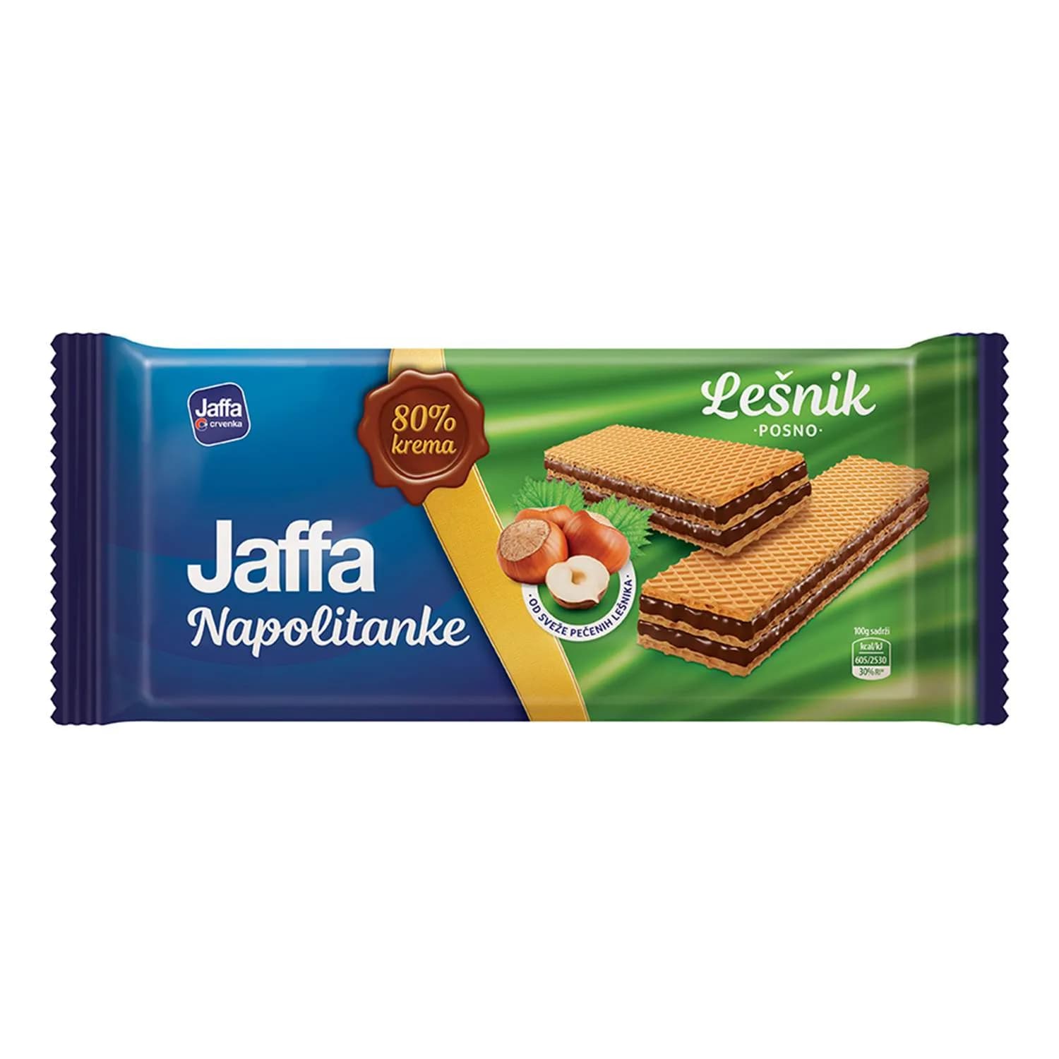 Jaffa Napolitanke lešnik 187g