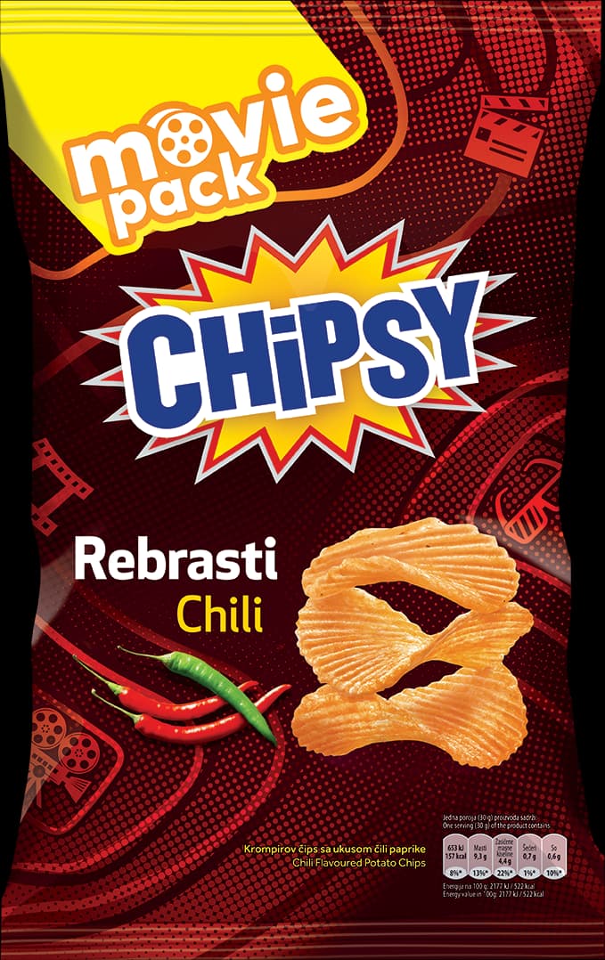Marbo chipsy rebrasti chili 210g