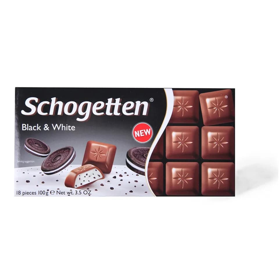 Schogetten čokolada Black & White 100g