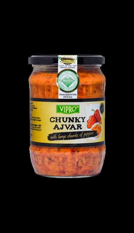 Vipro ajvar od cepkanih paprika ljuti 550ml