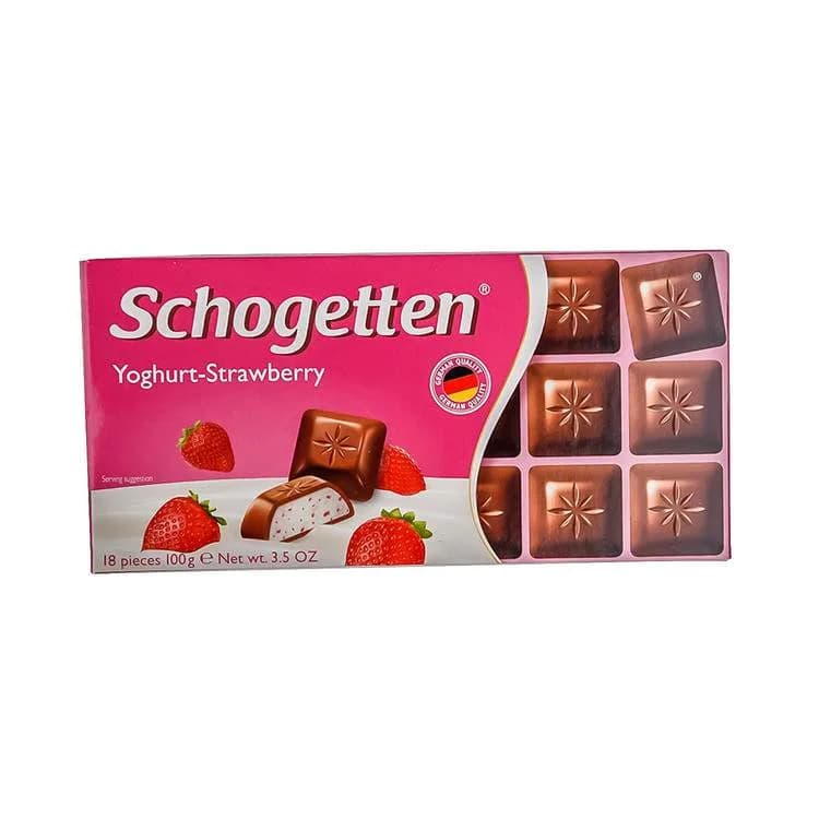 Čokolada Schogetten yoghurt-strawberry 100g