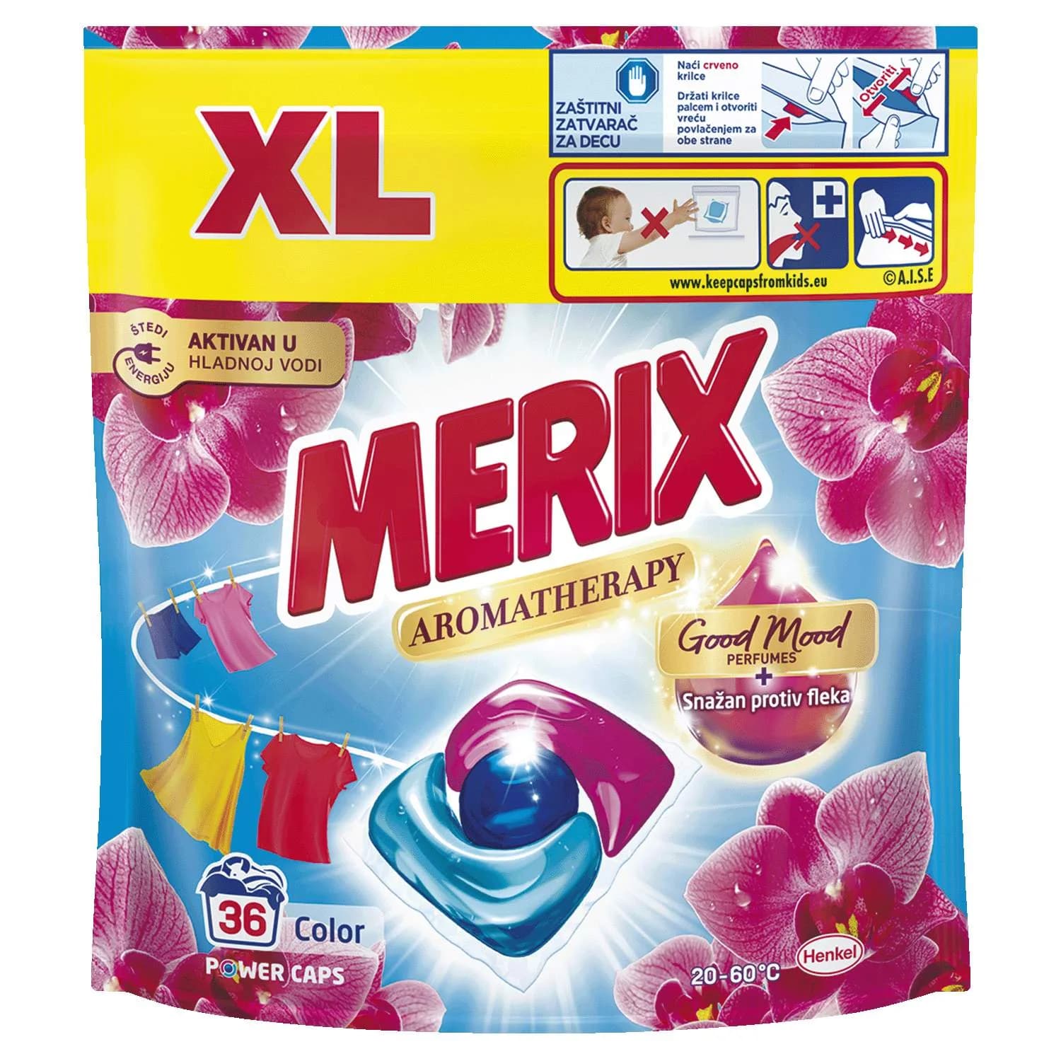 Merix caps 36/1 orchid — Kokamar market Beograd