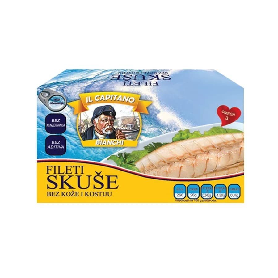 Skuša filet il capitano 115g