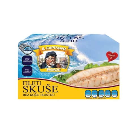 Skuša filet il capitano 115g