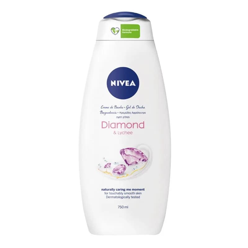 NIVEA Care&Diamond gel za tusiranje 750ml