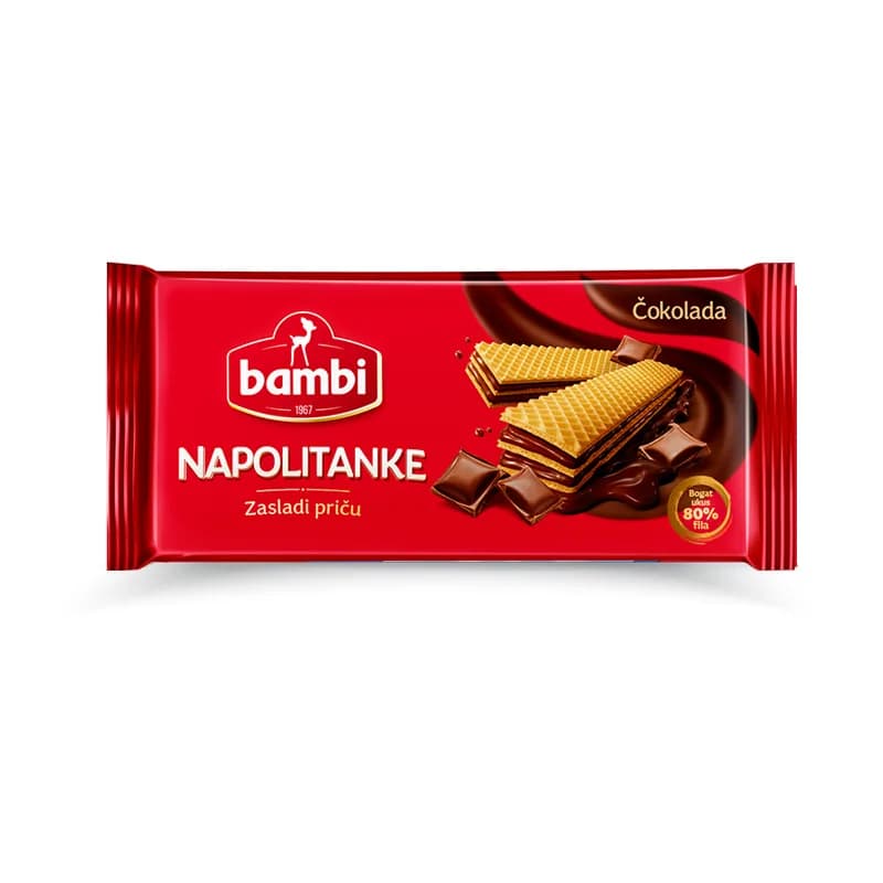 Bambi napolitanke čokolada 185g