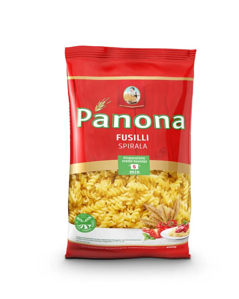 Panona SPIRALA (FUSILLI) 400g — Kokamar market Beograd