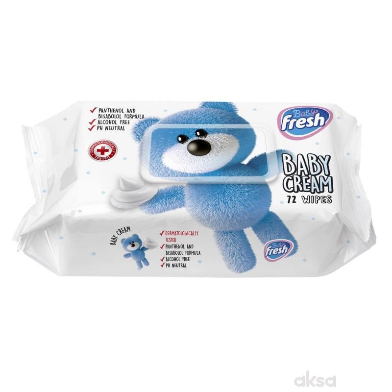 Fresh baby vlažne maramice Cream 72kom