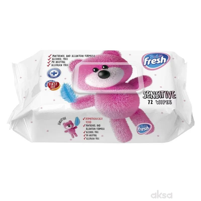 Fresh baby vlažne maramice sensitive 72kom