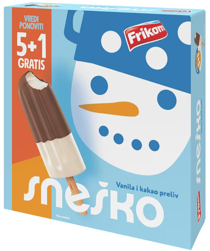 Sladoled sneško multipack 6/1