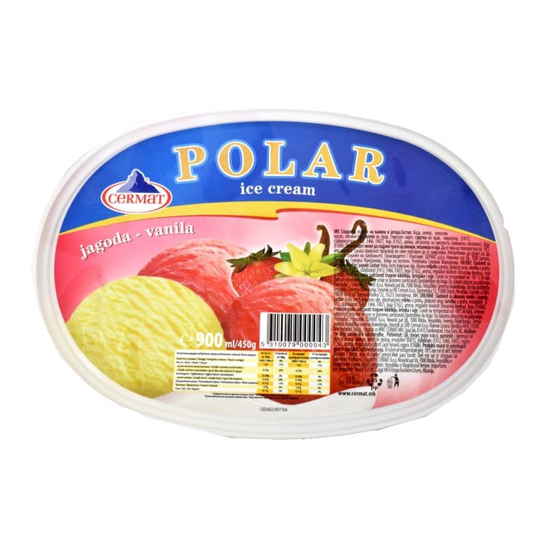 Sladoled polar jagoda/vanila 2000ml — Kokamar market Beograd