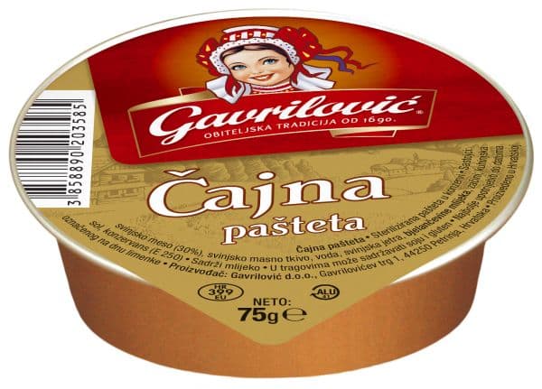 Gavrilović čajna pašteta 75g