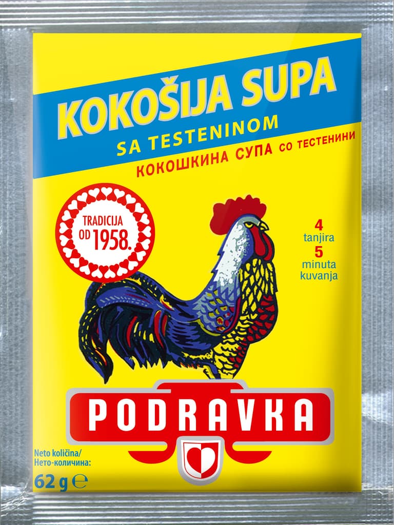 Podravka kokošija supa sa testeninom 65g