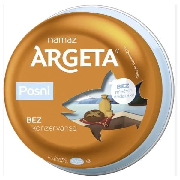 Argeta pašteta posna 95g — Kokamar market Beograd