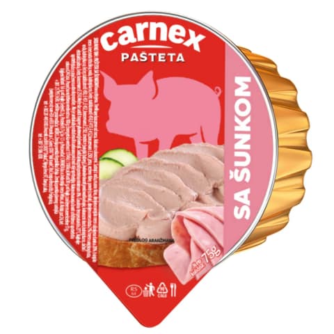 Carnex pašteta sa šunkom 75g