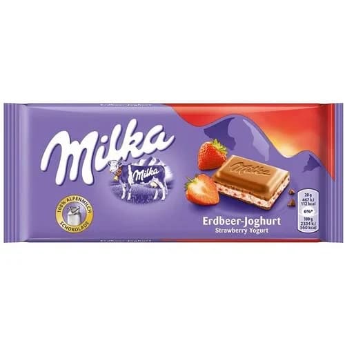 Milka jagoda jogurt 100g — Kokamar market Beograd