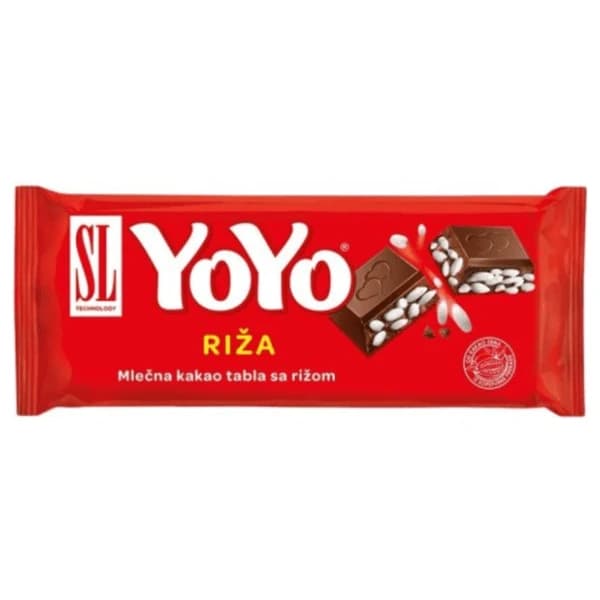 Yo-Yo čokolada sa rižom 70g — Kokamar market Beograd