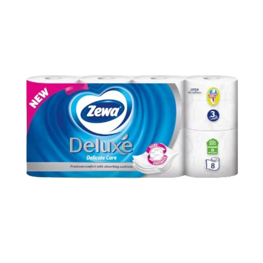 Zewa Deluxe toalet papir pure 8/1 — Kokamar market Beograd