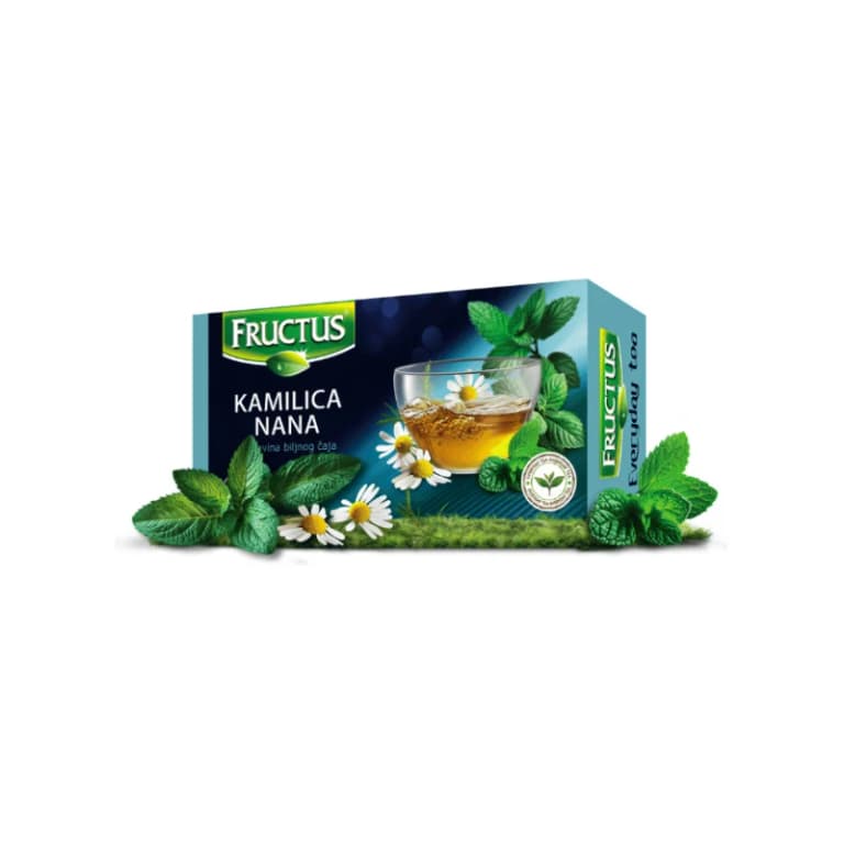 Fructus čaj kamilica i nana 20g