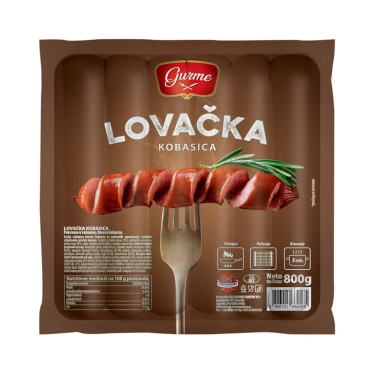 Gurme lovačka kobasica 800g