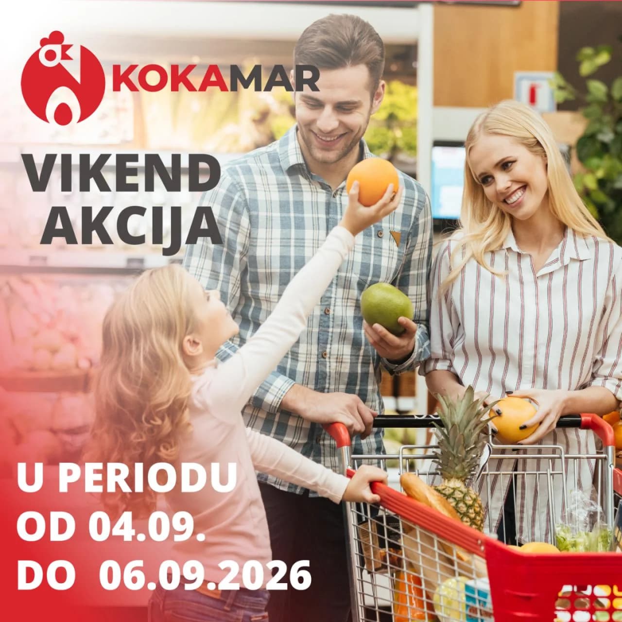 Vikend akcija u Kokamar marketima 04.09.–06.09.2026.