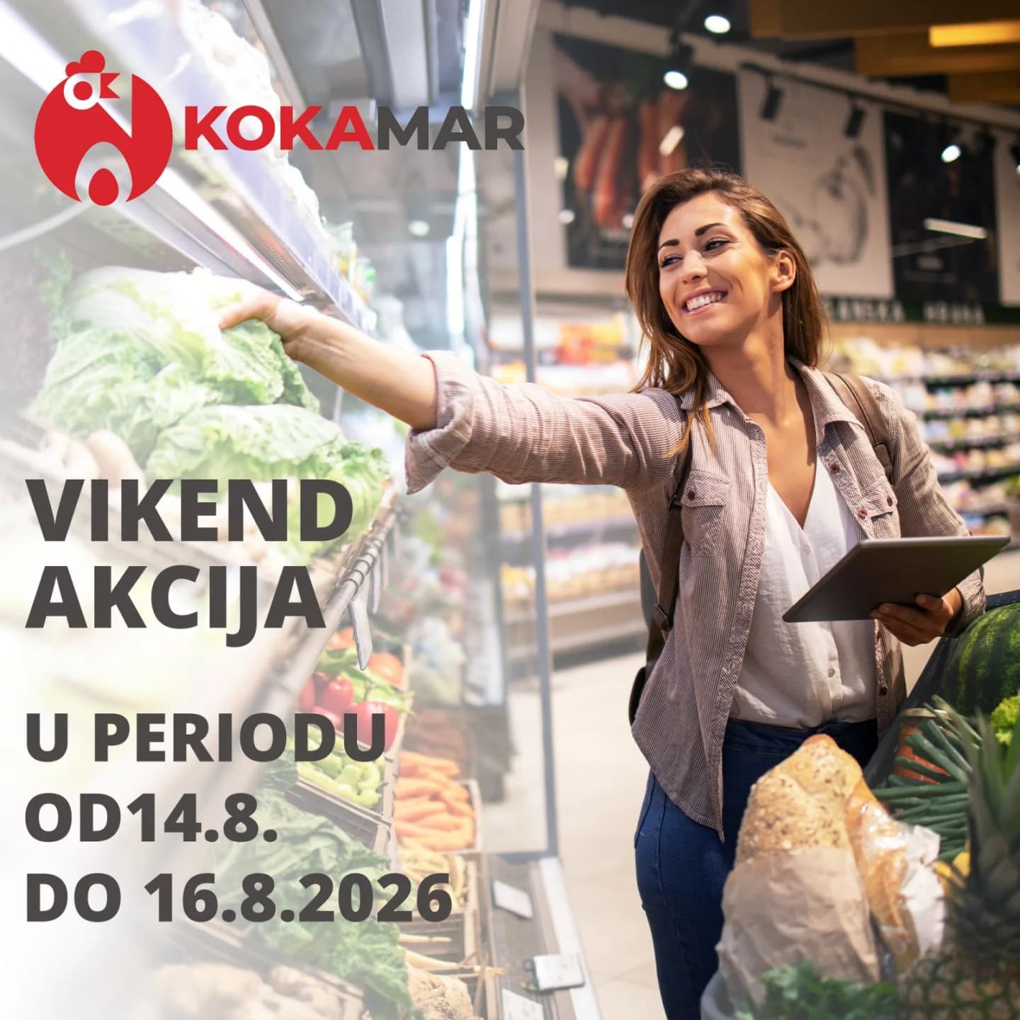 Vikend akcija u Kokamar marketima 14.08.–16.08.2026.