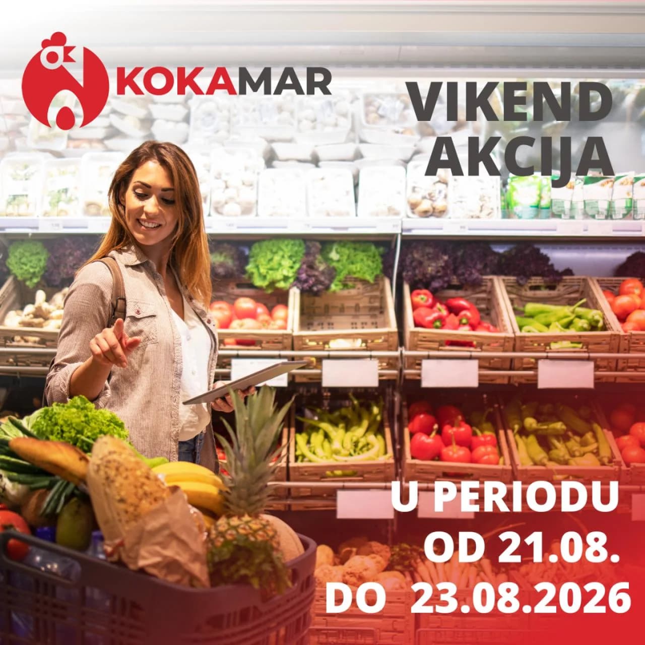 Vikend akcija u Kokamar marketima 21.08.–23.08.2026.