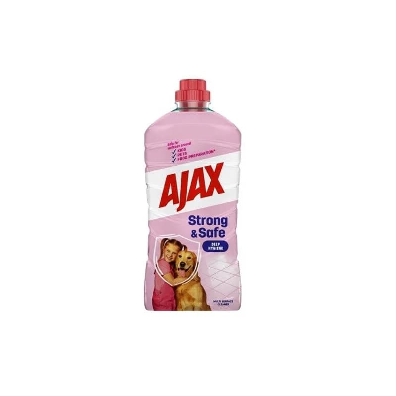 Ajax Strong & Safe sredstvo za čišćenje podova 1000ml — Kokamar market Beograd