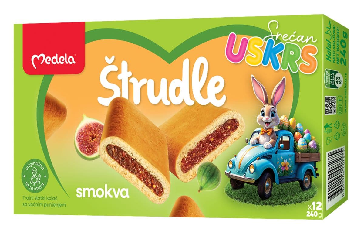 Medela štrudla smokva 240g — Kokamar market Beograd