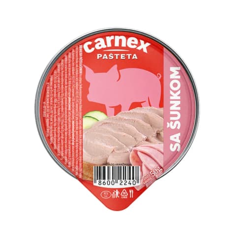 Carnex pašteta sa šunkom 50g