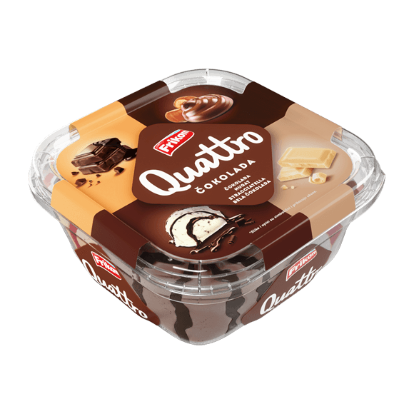 FRIKOM SLADOLED QUATRO ČOKOLADA 1600ml
