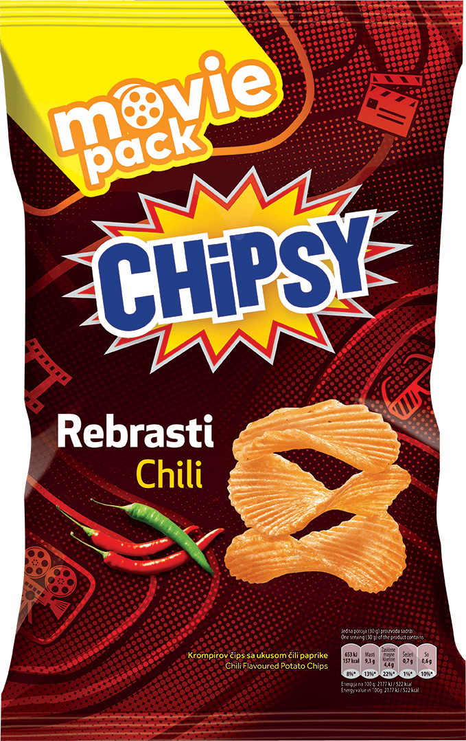 MARBO CHIPSY REBRASTI CHILI 210g — Kokamar market Beograd