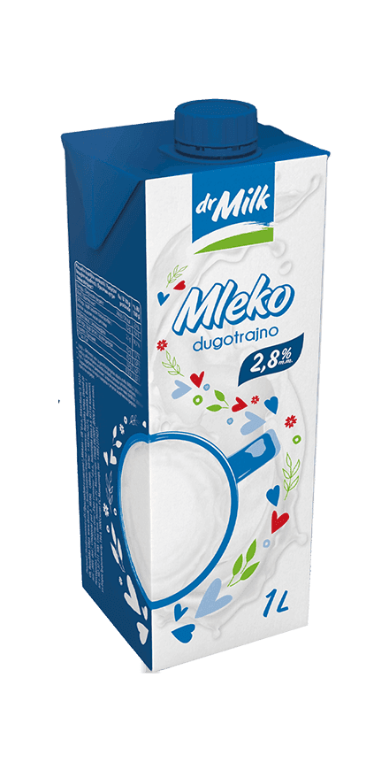DR MILK MLEKO 2,8%mm 1L