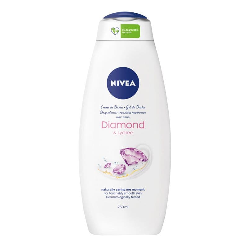 NIVEA Care&Diamond gel za tusiranje 750ml